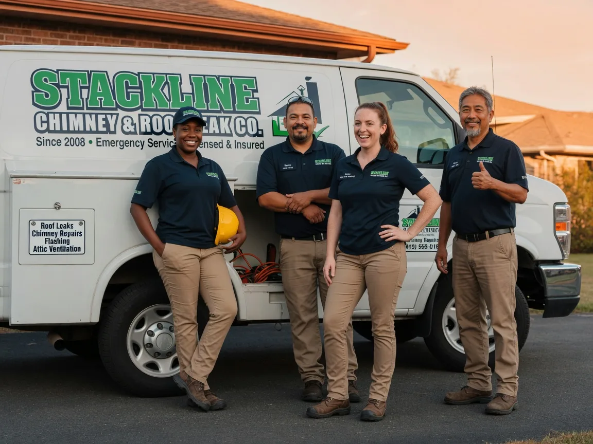 Chimney flashing repair company in Quail, TX